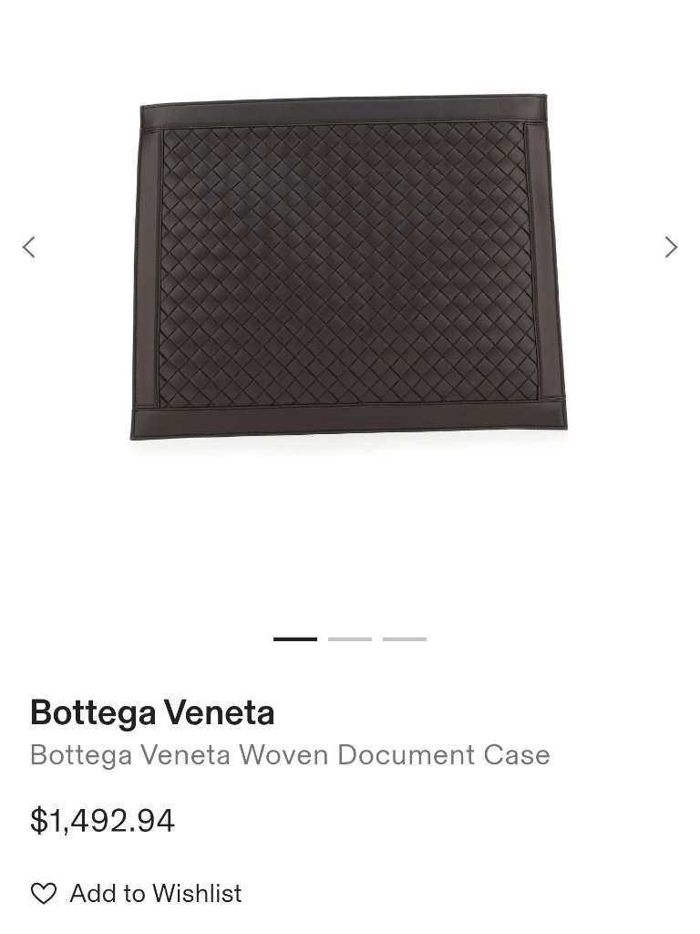 Bottega Veneta Bottega Veneta Woven Document Case